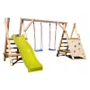 DREWNIANY PLAC ZABAW DO OGRODU WESOŁY PLAC KUBEŁEK SUPER-PLACE SUROWY 4/2M