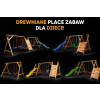 Drewniany Plac Zabaw Dla Dzieci Do Ogrodu MINI-WIEŻA ŚLIZG 2,2m ŚCIANKA