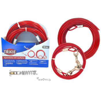 Linka Treningowa Wybiegowa Stalowa z Amotryzatorem 15m Trixie