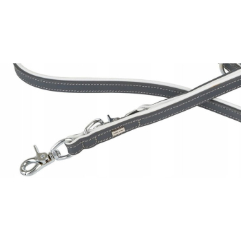 Smycz Dla Psa Składana Przepinana Regulowana Skórzana Mocna Długa 2m