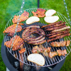TRÓJNÓG GRILL NAD OGNISKO KOŁOWROTEK Z ZAPADKĄ