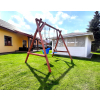 DREWNIANY PLAC ZABAW DO OGRODU MEGAJUMBO GNIAZDO KUBEŁEK DREWNO SUROWE