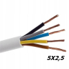 PRZEWÓD KABEL GIĘTKI GUMOWY NA PRZEDŁUŻACZ 20metrów 5x2,5