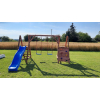 DREWNIANY PLAC ZABAW DO OGRODU WESOŁY PLAC KUBEŁEK SUPER-PLACE SUROWY 4/2M