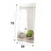 LUSTRO SREBRNE 70x50 SZLIF DO MONTAŻU + Gratis