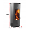 PIEC PIECYK KOMINEK ECO STALOWY KOZA ARIEL 6KW