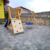 DREWNIANY PLAC ZABAW DO OGRODU DUO 1XHUŚTAWKA 1X KUBEŁEK IMPREGNOWANY!