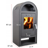 PIEC PIECYK KOMINEK ECO STALOWY KOZA NEGRO 8KW