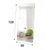 LUSTRO SREBRNE 120x50 SZLIF DO MONTAŻU + Gratis