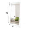 LUSTRO SREBRNE 50x110 SZLIF DO MONTAŻU + Gratis