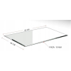 SZKŁO 6mm 400x600 mm CZARNE FAZOWANA SZYBA HARTOWANA