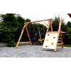 DREWNIANY PLAC ZABAW DO OGRODU PICCOLO 2X HUŚTAWKA DREWNO SUROWE PRODUCENT!