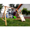 DREWNIANY PLAC ZABAW DO OGRODU WESOŁY PLAC PICCOLO 2xHUŚTAWKA IMPREGNOWANY!