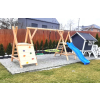 DREWNIANY PLAC ZABAW DO OGRODU WESOŁY PLAC KOMPLET AKCESORIÓW SUROWY HIT!