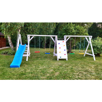 DREWNIANY PLAC ZABAW DO OGRODU MEGAJUMBO GNIAZDO KUBEŁEK IMPREGNOWANY NEW!