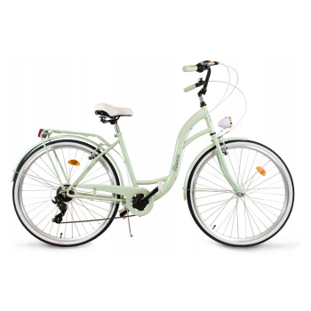 DAMSKI MIEJSKI ROWER 26 DAMKA ECO + KOSZ LEKKI 6B