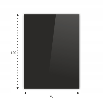 SZYBA HARTOWANA POD PIEC KOMINEK SZKŁO 70x120cm CZ