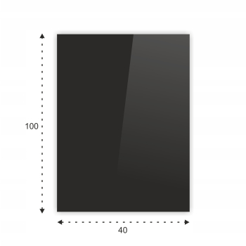 SZYBA HARTOWANA POD PIEC KOMINEK SZKŁO 40x100cm CZ