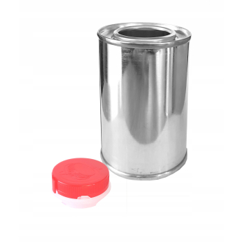 Puszka Butelka metalowa z nakrętką 1L na farbę