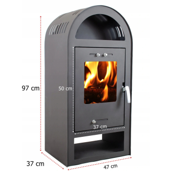 PIEC PIECYK KOMINEK ECO STALOWY KOZA NEGRO 8KW