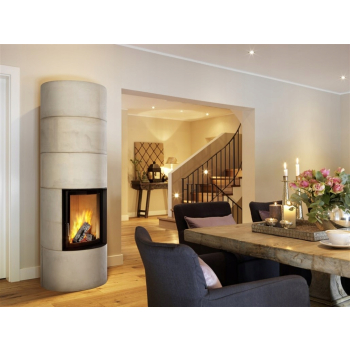 SZYBA ŻAROODPORNA GIĘTA DO KOMINKA RÓŻNE UNIFLAM 700 JOTUL 18 PANORAMA I80