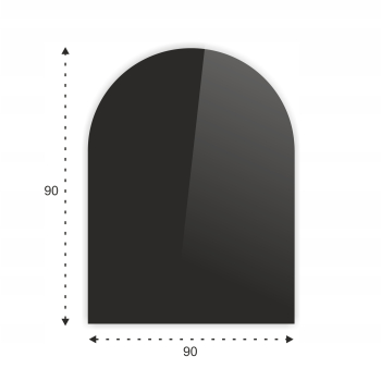 SZYBA HARTOWANA POD PIEC KOMINEK SZKŁO 90x90cm CZ