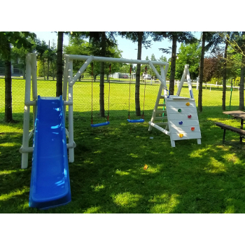 DREWNIANY PLAC ZABAW DO OGRODU WESOŁY PLAC AKCESORIA SUPER-PLACE 400/200