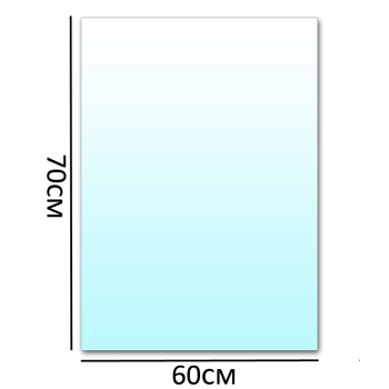 SZYBA PODSTAWA POD KOMINEK HARTOWANA SZKŁO 60x70