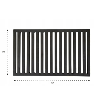 Ruszt STALOWY do kominka grila 37x26cm 26 x 37