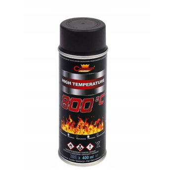 LAKIER WYSOKOTEMPERATUROWY DO 800C CZARNY 400ML