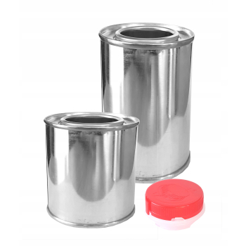 Puszka Butelka metalowa z nakrętką 1L na farbę