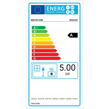 Piec żeliwny koza kominek żeliwny K7Ø130 K7 3-8kW