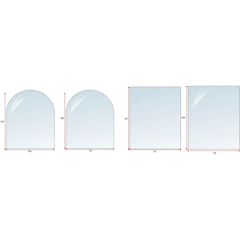 PODSTAWA SZKLANA POD PIEC KOMINEK SZKŁO 100x80