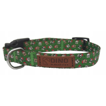 Obroża dla psa Świąteczna Zapinana Taśma 15mm/23-33cm Dino