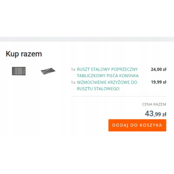 RUSZT KRATKA DO KOMINKA PIECA 31,5x20,5 , NOWY TRWAŁY GRUBY
