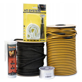 Zestaw naprawczy do kominka uszczelka sznur 8mm