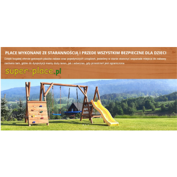 DREWNIANY PLAC ZABAW DO OGRODU MEGA IMPREGNOWANY KOMPLET AKCESORIÓW