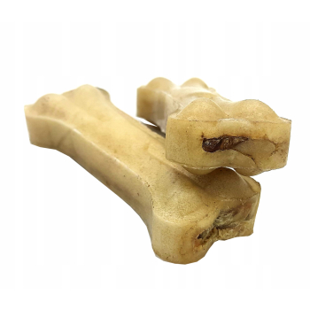 KOŚĆ NATURALNA PRZYSMAK DLA PSA ZE ŻWACZAMI 10cm/2 sztuki