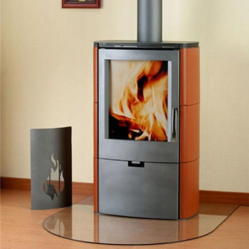 SZYBA HARTOWANA PODSTAWA POD PIEC KOMINEK SZKŁO 80x80cm z otworem fi 150mm