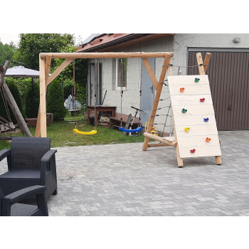 DREWNIANY PLAC ZABAW DO OGRODU MAGGIORE GNIAZDO KUBEŁEK SUROWY NOWOŚĆ