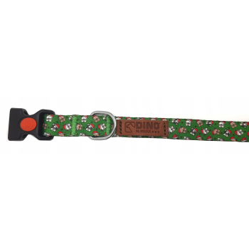 Obroża dla psa Świąteczna Zapinana Taśma 15mm/23-33cm Dino