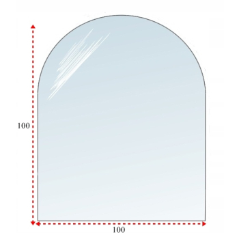 PODSTAWA SZKLANA POD PIEC KOMINEK SZKŁO 100x100