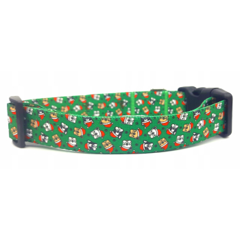 Obroża dla psa Świąteczna Zapinana Taśma 25mm/33-50cm Dino