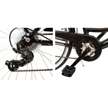 DAMSKI MIEJSKI ROWER 26 DAMKA ECO + KOSZ LEKKI 6B