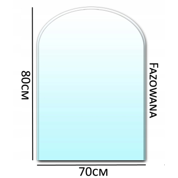 SZYBA PODSTAWA POD KOMINEK HART SZKŁO 70x80 Faza