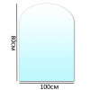 SZYBA PODSTAWA POD KOMINEK HARTOWANA SZKŁO 100x80
