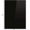 CZARNA SZYBA BLACHA POD KOMINEK HARTOWANA 50x100cm