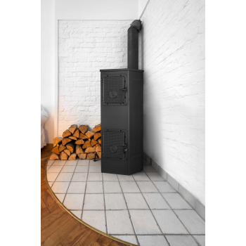 PIEC kominek STALOWY Z SZAMOTEM 6 kW PW5C EKO