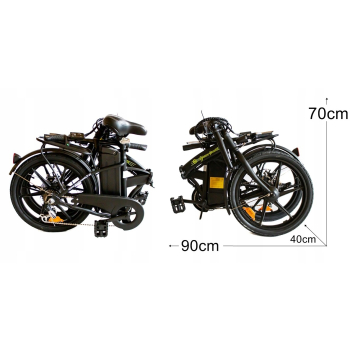 Rower Elektryczny Składak 250W 3 Tryby ECO Lit-Jon