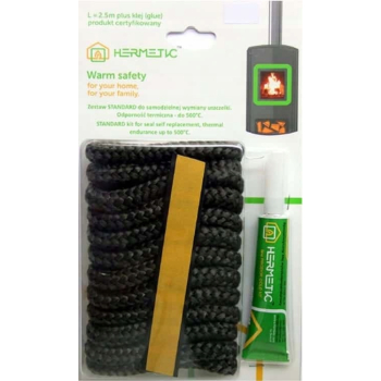 ZESTAW NAPRAWCZY PIECA/KOTŁA USZCZELKA/SZNUR 10mm + klej
